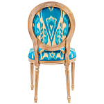 Стул из натурального бука с бирюзово-желтым узором Ikat Pattern бирюзовый варинант исполнения - 2 | Loft Concept в Ростове-на-Дону