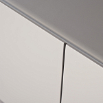 Тумба под телевизор со стеклянной столешницей и с выдвижными ящиками Minimalist Accent варинант исполнения - 3 | Loft Concept в Ростове-на-Дону