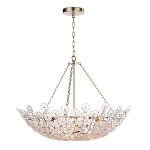 Люстра декорированная цветами из стекла Lightness of Flowers варинант исполнения - 1 | Loft Concept в Ростове-на-Дону