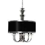 Люстра подвесная круглая с черным абажуром и чашей крепления в форме многогранника Natural Concepts варинант исполнения - 1 | Loft Concept в Ростове-на-Дону