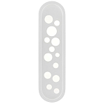 Бра белое овальной формы White Holes варинант исполнения - 2 | Loft Concept в Ростове-на-Дону