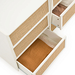 Комод с 6-ю ящиками из плетеного ротанга Remi Cream Wicker Furniture варинант исполнения - 3 | Loft Concept в Ростове-на-Дону