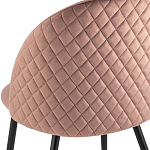 Мягкий стул в велюре пыльно-розового цвета Miruna Chair варинант исполнения - 7 | Loft Concept в Ростове-на-Дону