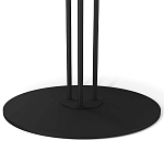 Стол журнальный с круглой столешницей из стекла Gray and Gold Marble варинант исполнения - 5 | Loft Concept в Ростове-на-Дону