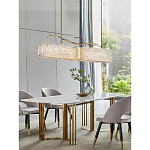 Люстра прямоугольная из фактурного стекла Chandelier Beam варинант исполнения - 4 | Loft Concept в Ростове-на-Дону