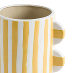 Ваза из фаянса Brighter than the Stars жёлтая полоска варинант исполнения - 2 | Loft Concept в Ростове-на-Дону
