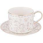 Чайный сервиз из фарфора с цветочным принтом на 6 персон 14 предметов Floral Charm варинант исполнения - 1 | Loft Concept в Ростове-на-Дону