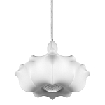 Подвесной светильник с белым фигурным абажуром и мягкими волнистыми краями Cloud Motion  варинант исполнения - 1 | Loft Concept в Ростове-на-Дону
