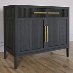 Буфет Primo с двумя ящиками и двумя фасадами Черный дуб варинант исполнения - 3 | Loft Concept в Ростове-на-Дону