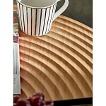 Журнальный столик с круглой фактурной столешницей из натурального дерева Vortex варинант исполнения - 5 | Loft Concept в Ростове-на-Дону