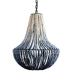 Люстра каплевидной формы украшенная круглыми бусинами Gradient Chandelier Blue White варинант исполнения - 2 | Loft Concept в Ростове-на-Дону