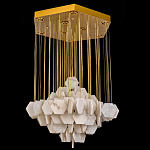 Люстра с фигурными подвесками из натурального камня Glowing Spheres варинант исполнения - 3 | Loft Concept в Ростове-на-Дону