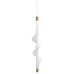 Люстра с белым скрученным плафоном Golden Swirl варинант исполнения - 1 | Loft Concept в Ростове-на-Дону