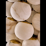 Люстра подвесная с сферическими плафонами из натурального камня Glowing Spheres варинант исполнения - 4 | Loft Concept в Ростове-на-Дону