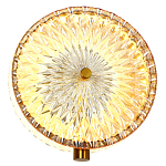 Бра с плафоном из рельефного стекла Peony Glass Bronze  варинант исполнения - 2 | Loft Concept в Ростове-на-Дону