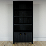 Книжный Стеллаж Elsa Dreams Black с задней стенкой варинант исполнения - 5 | Loft Concept в Ростове-на-Дону