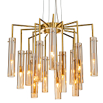 Люстра со стеклянными цилиндрическими плафонами Luminous Cylinders Amber варинант исполнения - 1 | Loft Concept в Ростове-на-Дону