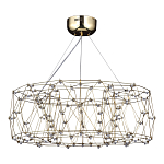 Люстра с тонкой металлической конструкцией цвета золото Quasar варинант исполнения - 1 | Loft Concept в Ростове-на-Дону