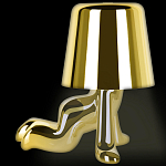 Настольная лампа фигурная цвета золото с гладким абажуром Высота 17 см Sophia варинант исполнения - 5 | Loft Concept в Ростове-на-Дону