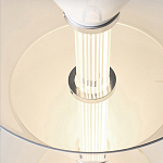 Подвесной светильник светодиодный в виде ряда белых металлических конусов  Herringbone варинант исполнения - 8 | Loft Concept в Ростове-на-Дону