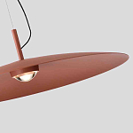 Подвесной светильник круглой формы с коричневым металлическим абажуром Halo Drift варинант исполнения - 2 | Loft Concept в Ростове-на-Дону