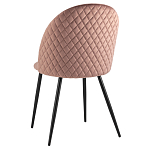 Мягкий стул в велюре пыльно-розового цвета Miruna Chair варинант исполнения - 4 | Loft Concept в Ростове-на-Дону