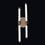 Бра с круглым основанием золотого цвета и двумя вертикальными плафонами Hex Scaffold варинант исполнения - 2 | Loft Concept в Ростове-на-Дону