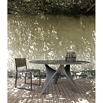 Дизайнерский круглый обеденный стол из цемента ARC Table варинант исполнения - 2 | Loft Concept в Ростове-на-Дону