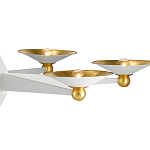 Люстра круглая с бело-золотыми плафонами Light Source варинант исполнения - 1 | Loft Concept в Ростове-на-Дону