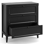 Комод с 3-мя ящиками черный Silva Black Chest of Drawers варинант исполнения - 3 | Loft Concept в Ростове-на-Дону