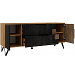 ТВ-тумба с  2-мя ящиками и закрытыми полками Stone Effect варинант исполнения - 3 | Loft Concept в Ростове-на-Дону