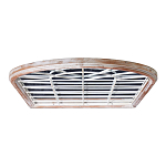 Зеркало-окно настенное в венецианском стиле с деревянной рамой бежевого цвета Venetian Smooth варинант исполнения - 3 | Loft Concept в Ростове-на-Дону