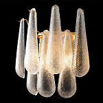 Бра с подвесками из рифленного стекла в форме капель Textured Glass варинант исполнения - 1 | Loft Concept в Ростове-на-Дону