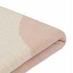 Плед из хлопка бежевого цвета с абстрактным принтом Elysian Flow Peach варинант исполнения - 4 | Loft Concept в Ростове-на-Дону