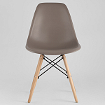 Пластиковый стул на ножках из массива бука Eames Cappuccino варинант исполнения - 3 | Loft Concept в Ростове-на-Дону