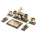 Настольный письменный набор из яшмы и долерита с декором в виде коня Manager Organizer варинант исполнения - 3 | Loft Concept в Ростове-на-Дону