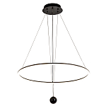 Светодиодная люстра Black LED Circle and Ball Lamp варинант исполнения - 2 | Loft Concept в Ростове-на-Дону