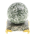 Шар декоративный на подставке из натурального камня Жадеит Natural Stone Spheres 6 см варинант исполнения - 1 | Loft Concept в Ростове-на-Дону