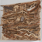 Большая Абстрактное Панно из веток и нитей Dryad Wall Art варинант исполнения - 1 | Loft Concept в Ростове-на-Дону