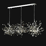 Люстра подвесная из трех частей с металлическими круглыми элементами Terzani Argent варинант исполнения - 9 | Loft Concept в Ростове-на-Дону