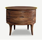 Прикроватный столик из дерева с 2-мя ящиками Moon Walnut Furniture варинант исполнения - 6 | Loft Concept в Ростове-на-Дону