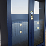 Дизайнерский шкаф витрина Elsa Dreams Blue с 4-мя ящиками варинант исполнения - 4 | Loft Concept в Ростове-на-Дону