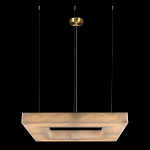 Люстра с квадратным каменным плафоном Calcite Square Light варинант исполнения - 1 | Loft Concept в Ростове-на-Дону