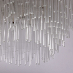 Люстра круглая с прозрачными стеклянными трубками Nembus варинант исполнения - 6 | Loft Concept в Ростове-на-Дону
