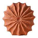 Ваза керамическая в виде круглой терракотовой морской раковины Galapagos варинант исполнения - 1 | Loft Concept в Ростове-на-Дону