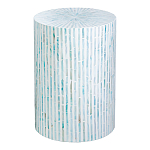 Столик с инкрустацией с перламутровым узором Dominic Blue варинант исполнения - 1 | Loft Concept в Ростове-на-Дону