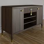 Комод-буфет Elsa Dreams Walnut с открытыми полками   варинант исполнения - 6 | Loft Concept в Ростове-на-Дону