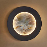 Бра в форме диска черного цвета Borders of Black варинант исполнения - 4 | Loft Concept в Ростове-на-Дону