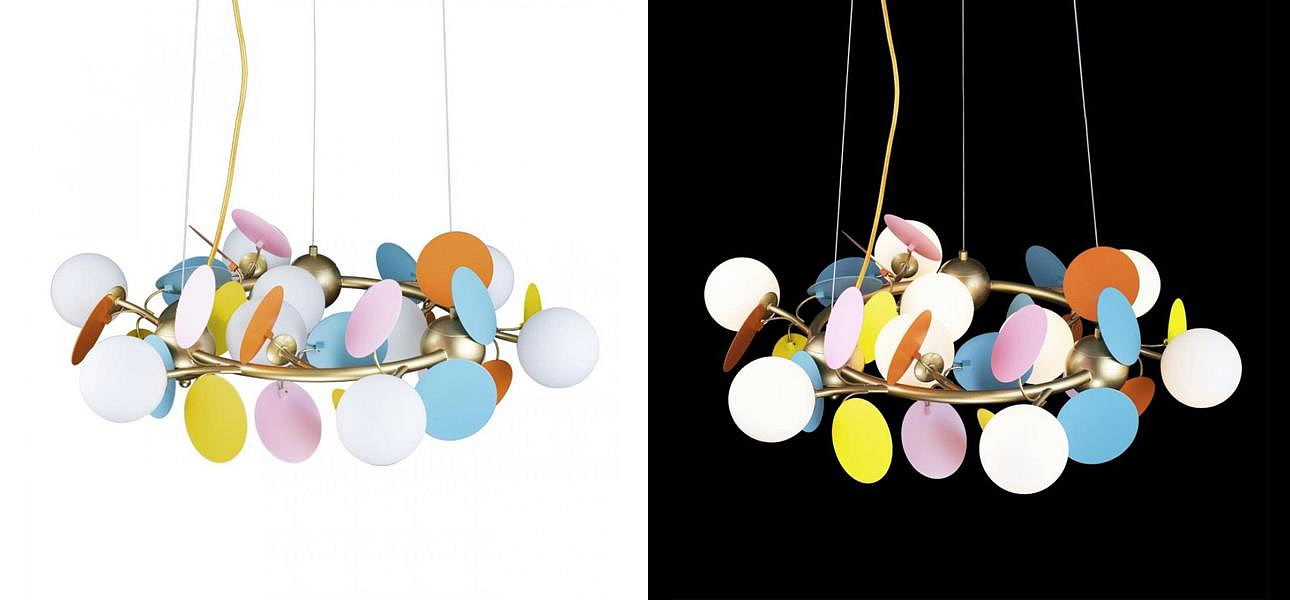 Люстра MATISSE Chandelier circle multicolor диаметр 70 Люстра MATISSE Chandelier circle multicolor диаметр 70 - Loft-Concept в Ростове-на-Дону