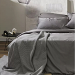 Плед из шерсти мериноса серого цвета 130×180 см Gray Waves варинант исполнения - 7 | Loft Concept в Ростове-на-Дону